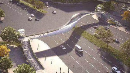 一桥通南北，金羊桥架起广州金融城空中步行道